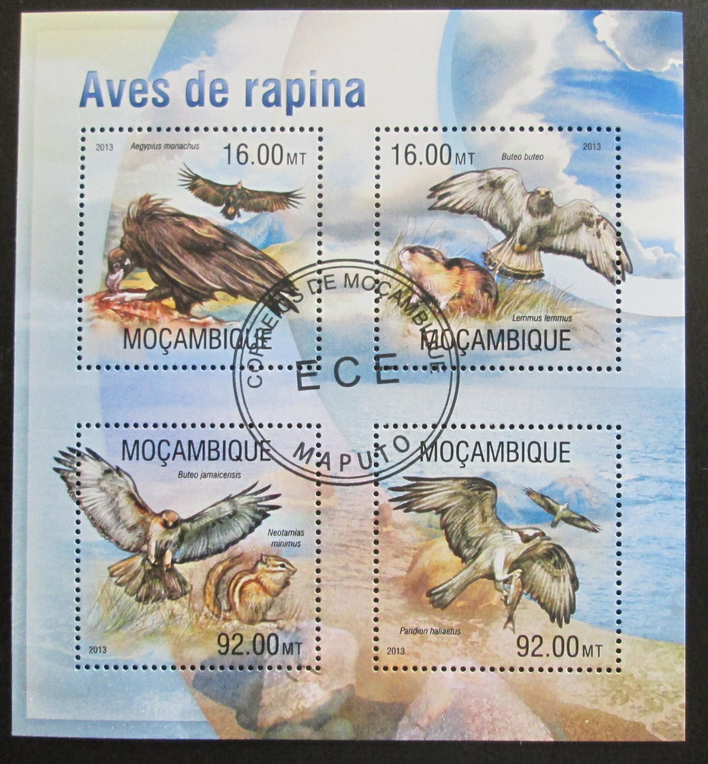 Mozambik 2013 Dravci Mi# 6682-85 Kat 13€ SLEVA