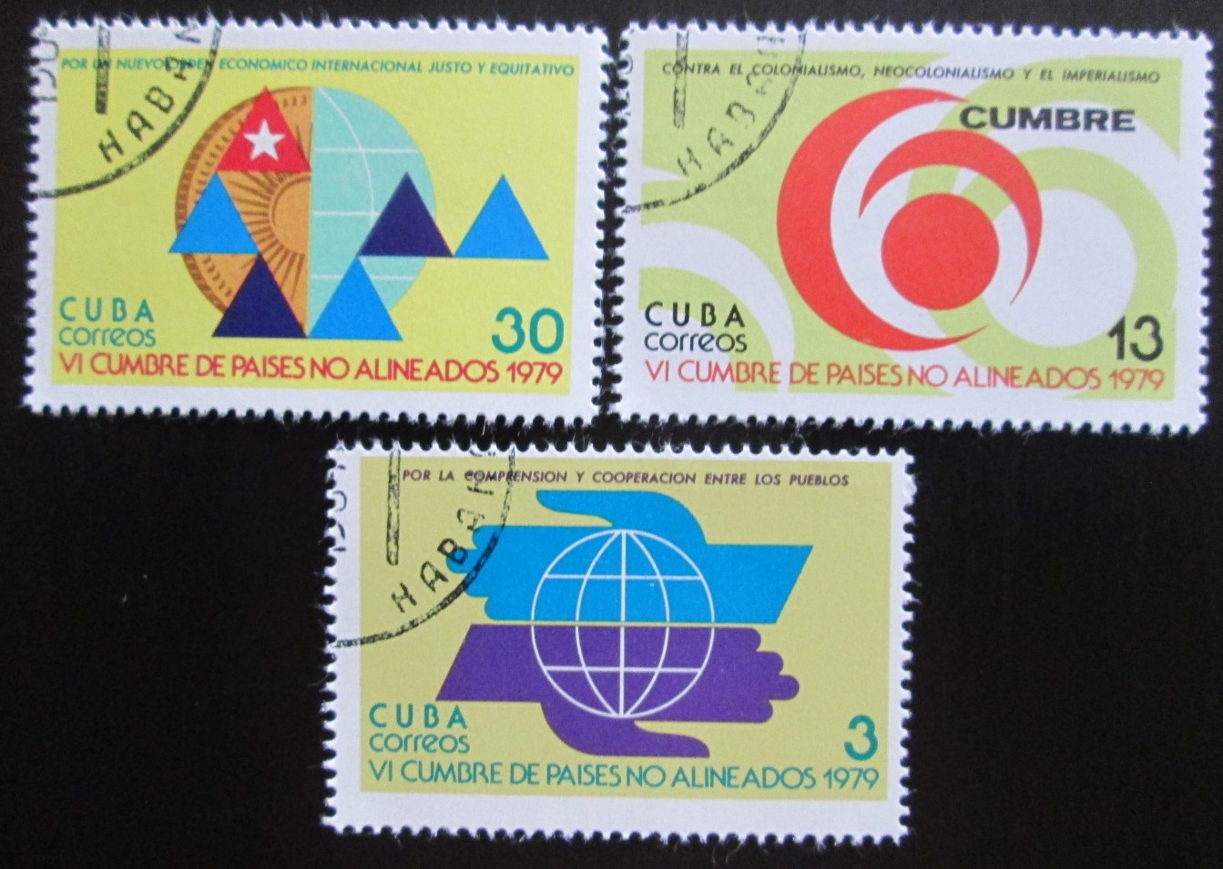 Kuba 1979 Konference svobodných států Mi# 2391-93 0577