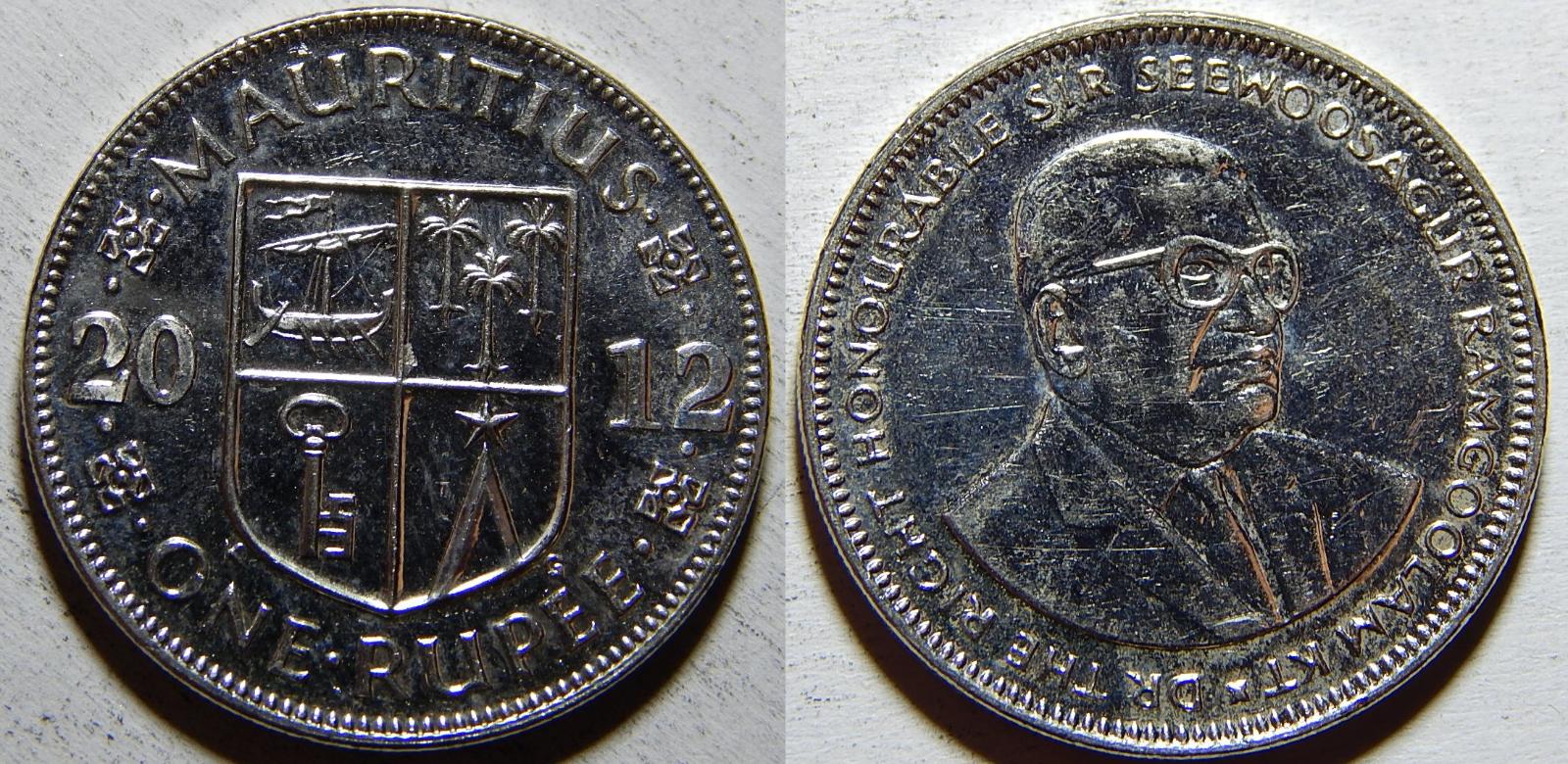 Mauritius 1 Rupee 2012 XF č30993