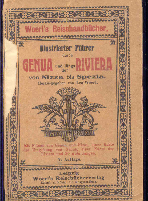 PRŮVODCE GENUA UND RIVIERA 1913