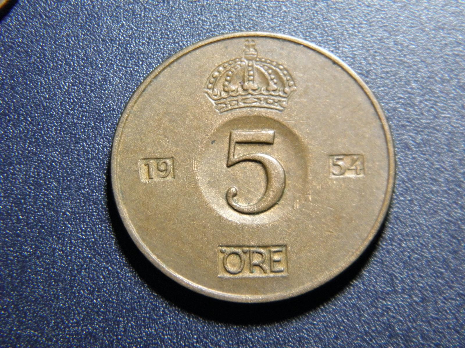 Švédsko 5 Öre 1954TS XF č32330
