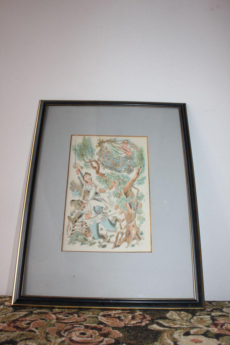 Litografie - Cyril Bouda č.38T