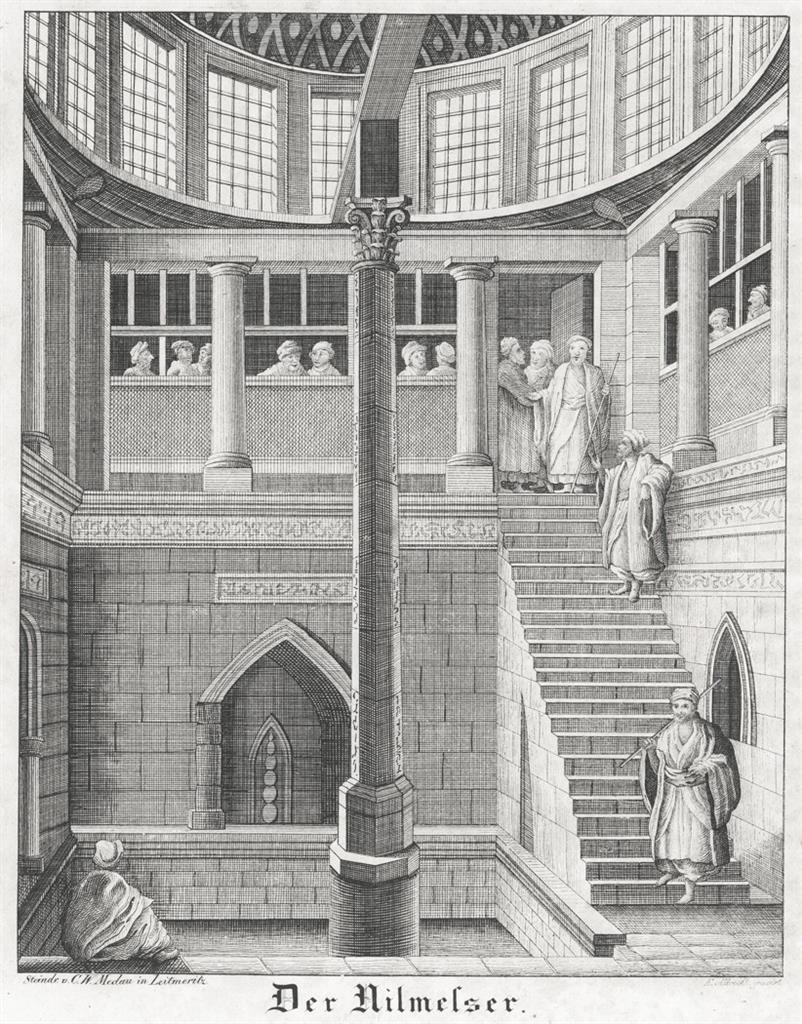Nilometer Roda Kahira, Medau litogr. (1840)