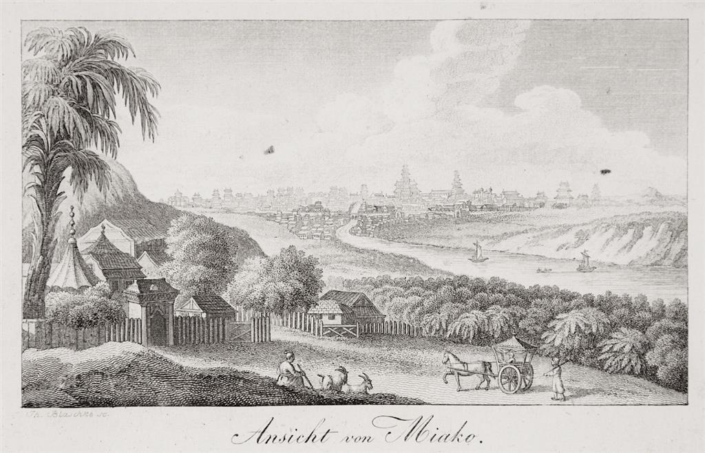 Miako Kyoto, Weidmann, mědiryt, 1843
