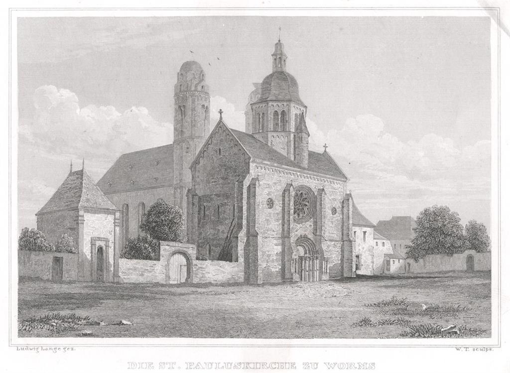 Worms, Lange, oceloryt, 1842