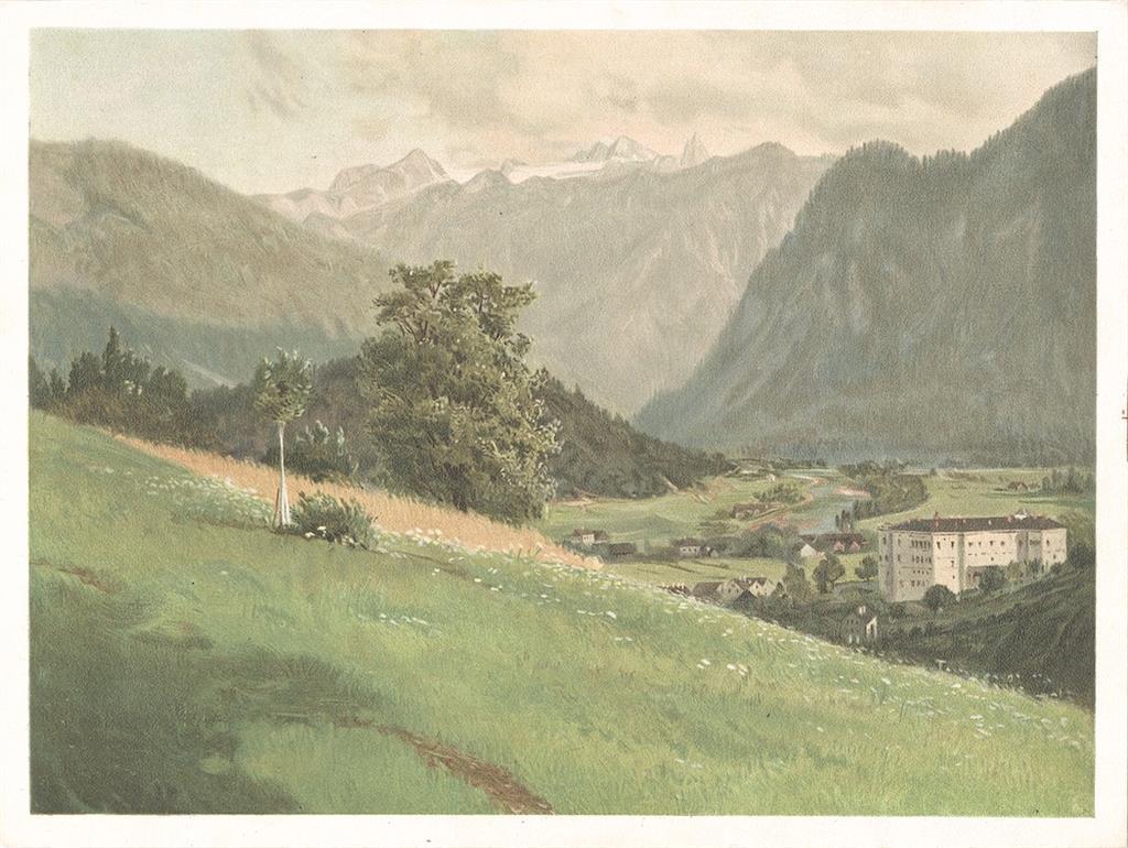 Dachstein od Ischlu, chromolito 1903