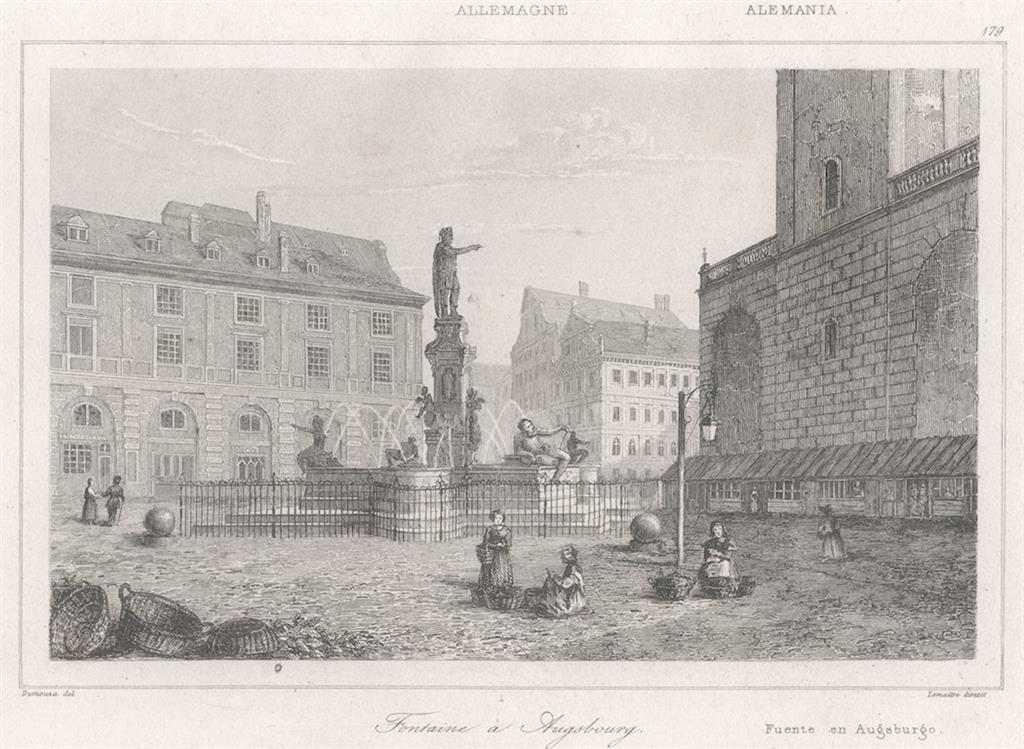 Augsburg, Le Bas, oceloryt 1842