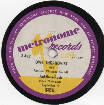 ŠELAK DESKA - AUKTIONS ROCK OWE THORNQUIST