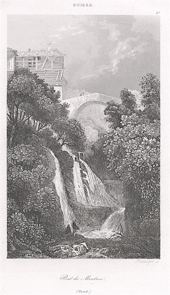 PONT DE MONTREN, VAUD, Le Bas, oceloryt 1842