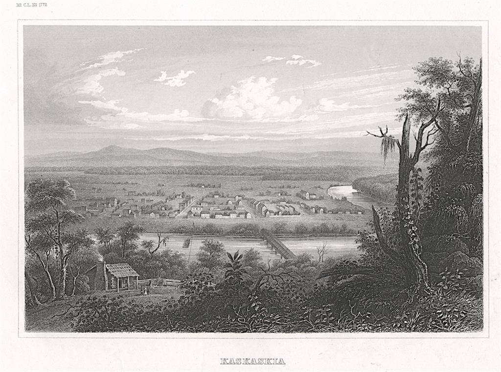Kaskaskia River, Meyer, oceloryt, 1850