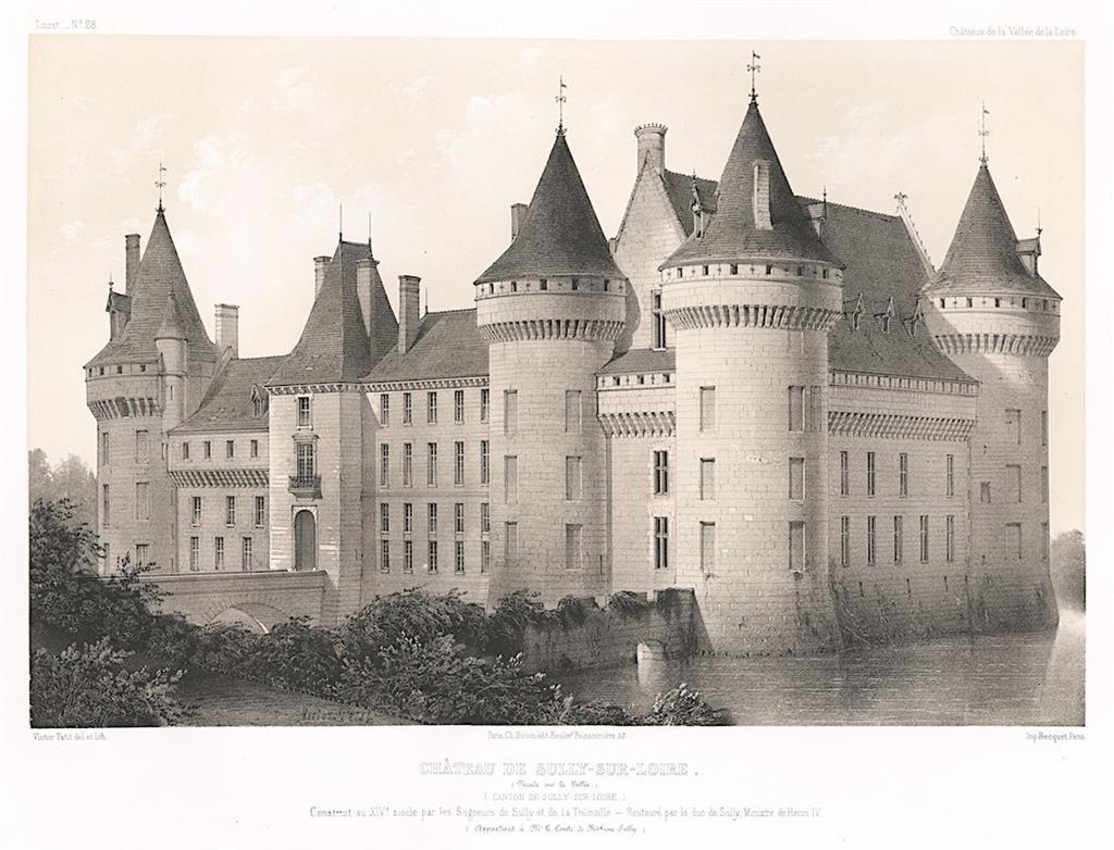 Sully sur Loire, litografie, (1860)