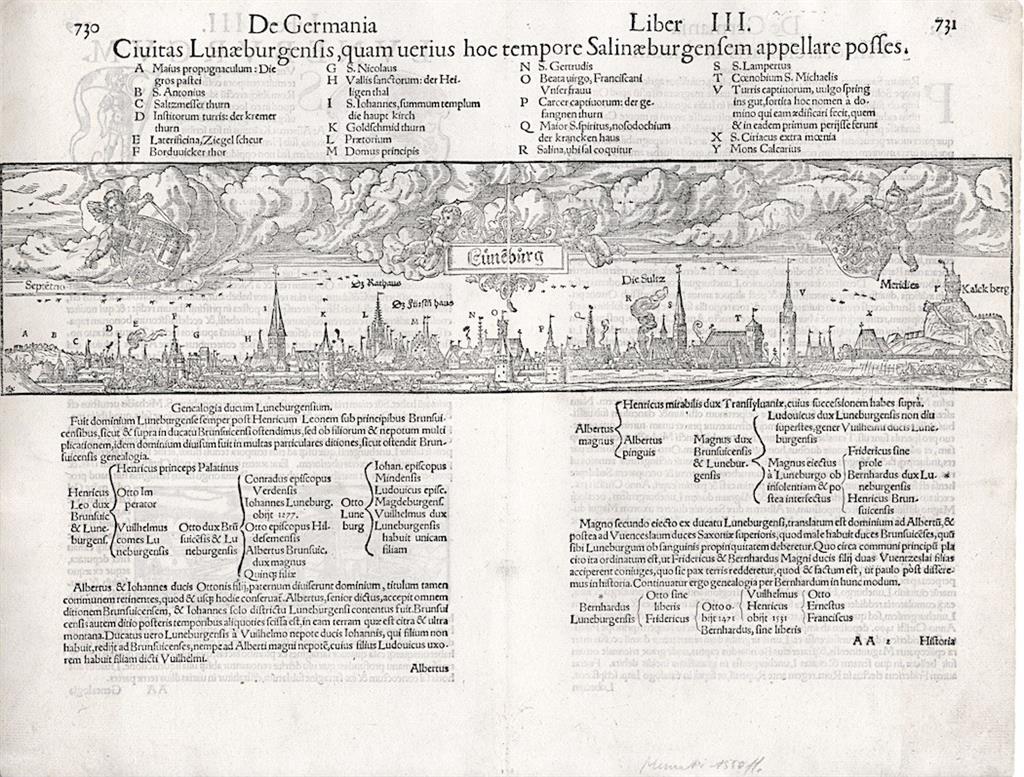 Lüneburg, Münster S., dřevořez , 1550