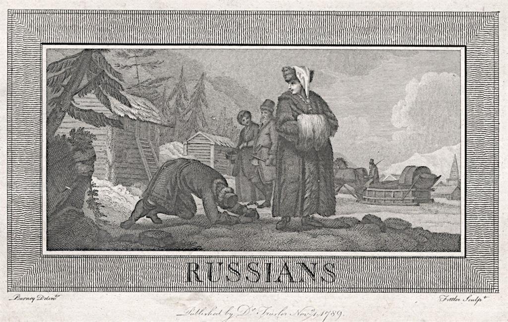 Rusové, Trusler, mědiryt, 1789