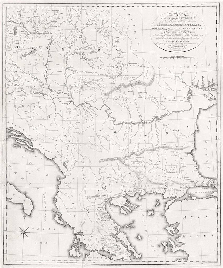 GREECE, MACEDONIA, Neele, mědiryt, 1816