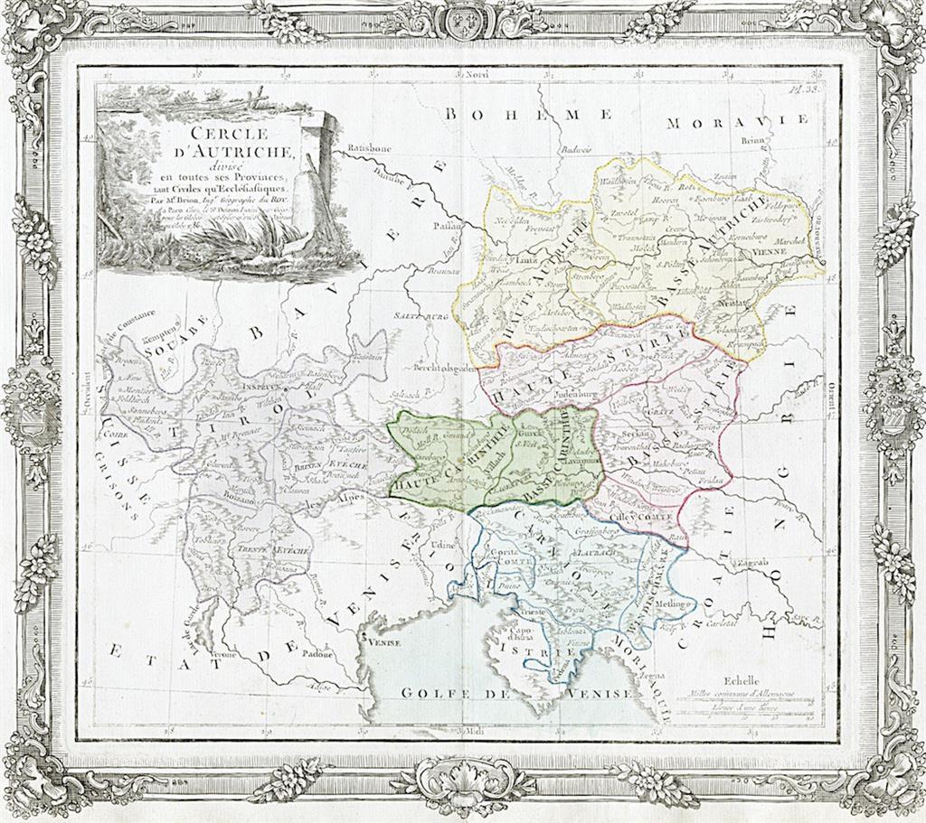 Autriche, Brion, mědiryt, 1786