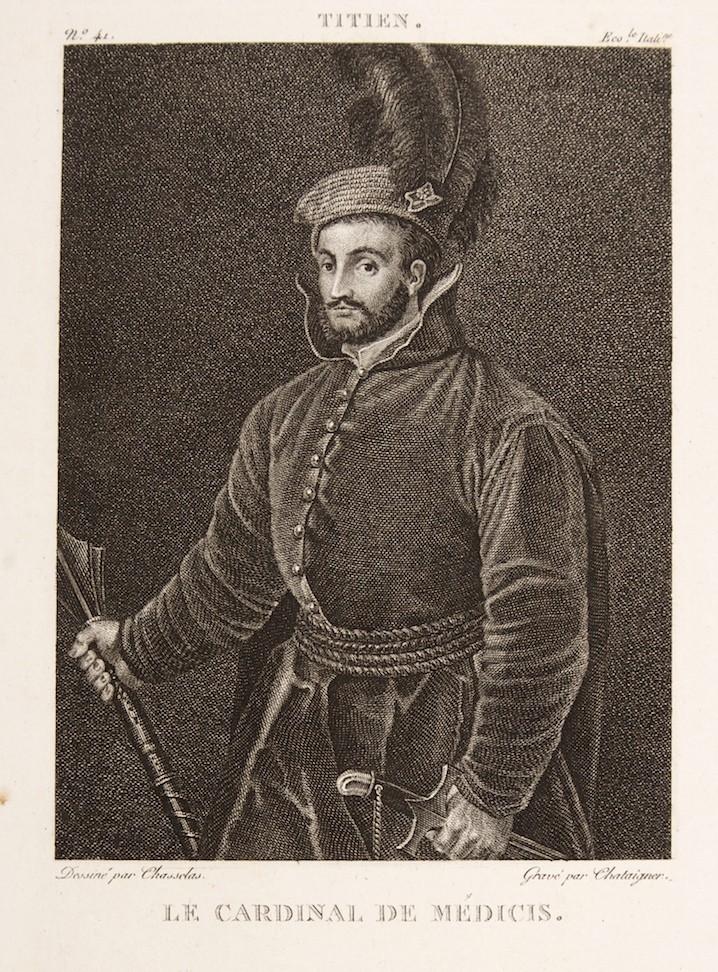 Medici kardinál, mědiryt,(1800)