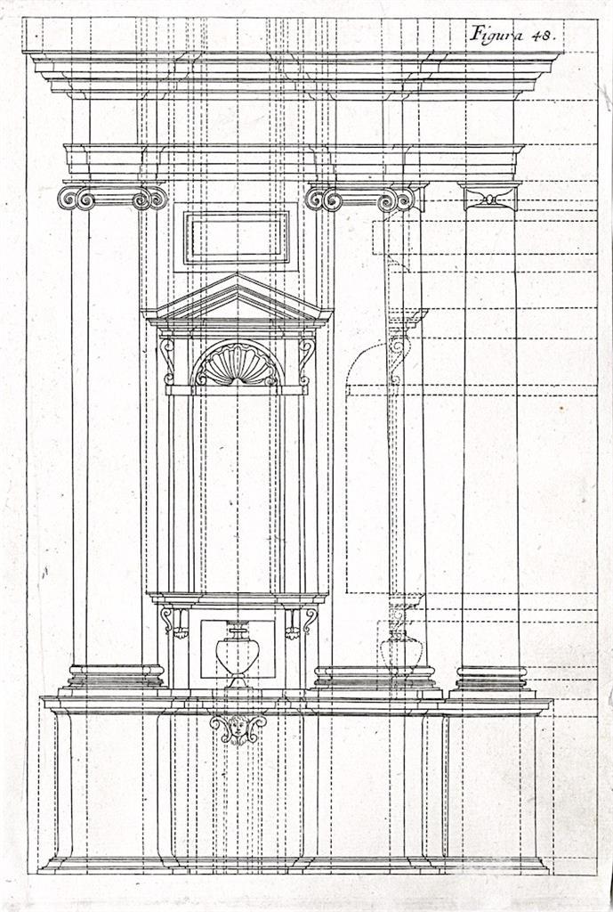 Architektura 48, mědiryt , 1708