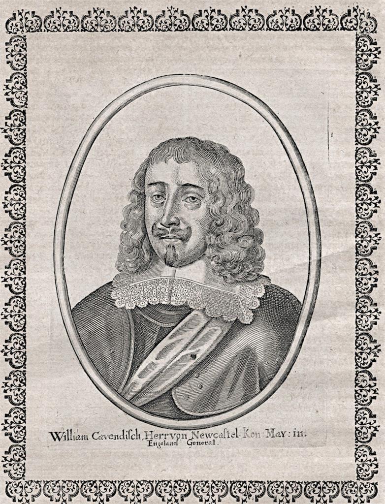 Cavendisch von Newcastel, Merian, mědiryt, 1651