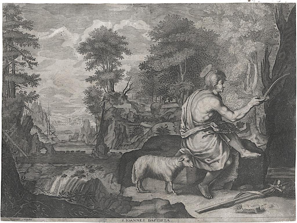 Jan Křtitel, Moncornet, mědiryt, 17. stol.