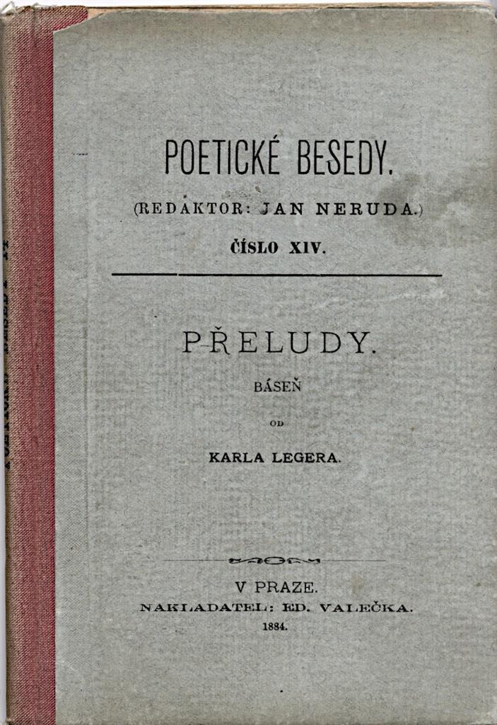 Leger K.: Přeludy, Praha 1884, 1. vyd.