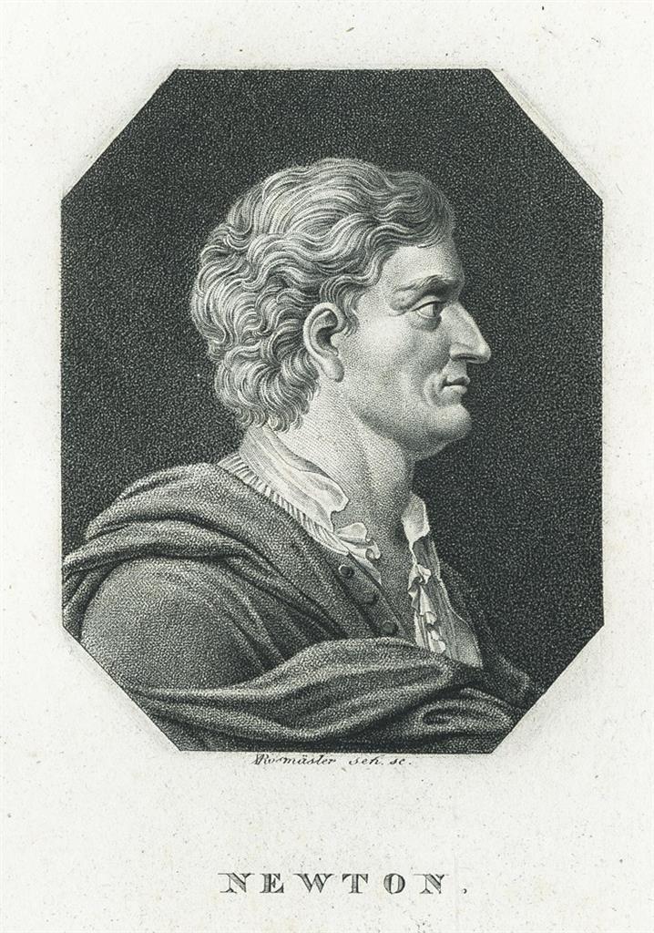 Isaac Newton, Rauch, mědiryt, (1820)