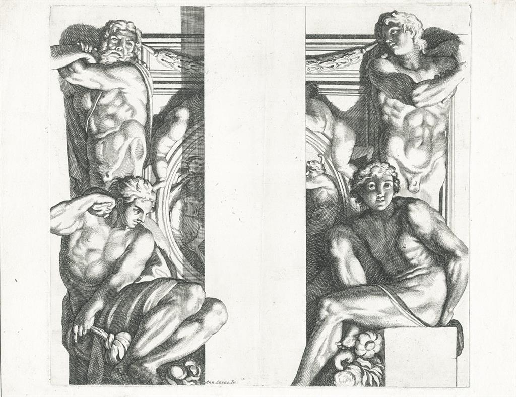 Atlanti, dle A. Caracci, mědiryt, (1680)