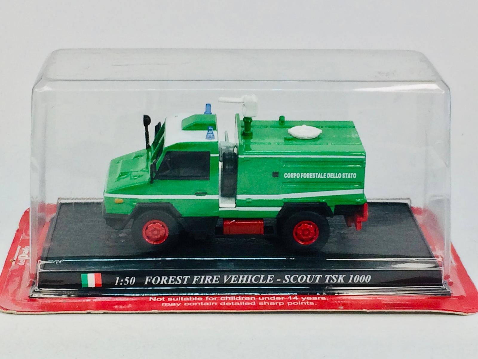 Forest Fire Vehicle Scout - TSK 1000 požární - 1/50 DelPrado (M26-d2)