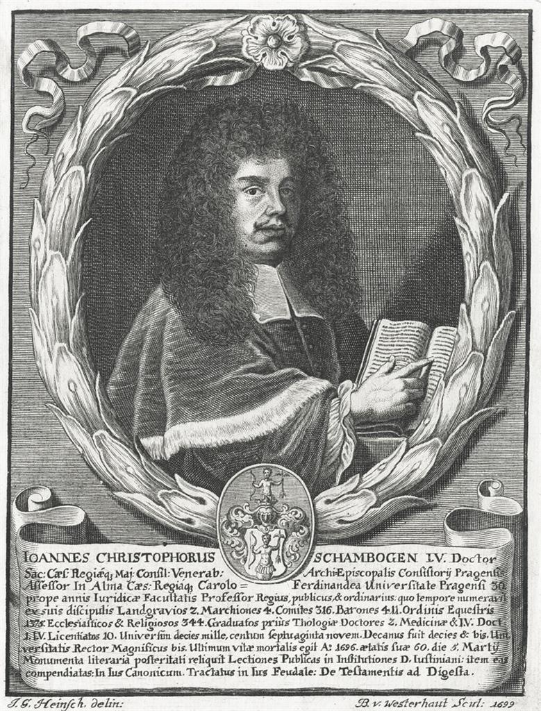 Schambogen J. Ch.:, Westerhaut, mědiryt, (1700)
