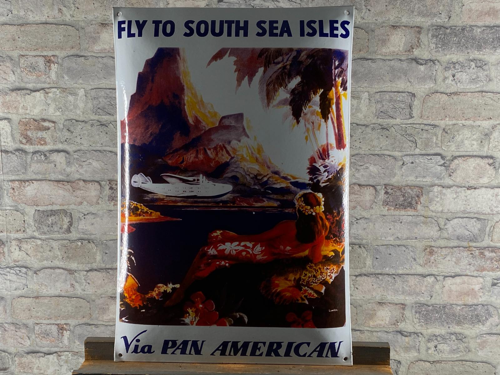 PAN AMERICAN III., smaltovaná cedule + BONUS*