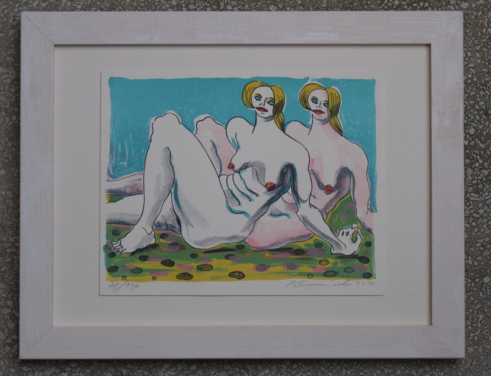 Komárek Ivan, Dva akty, litografie, 2010