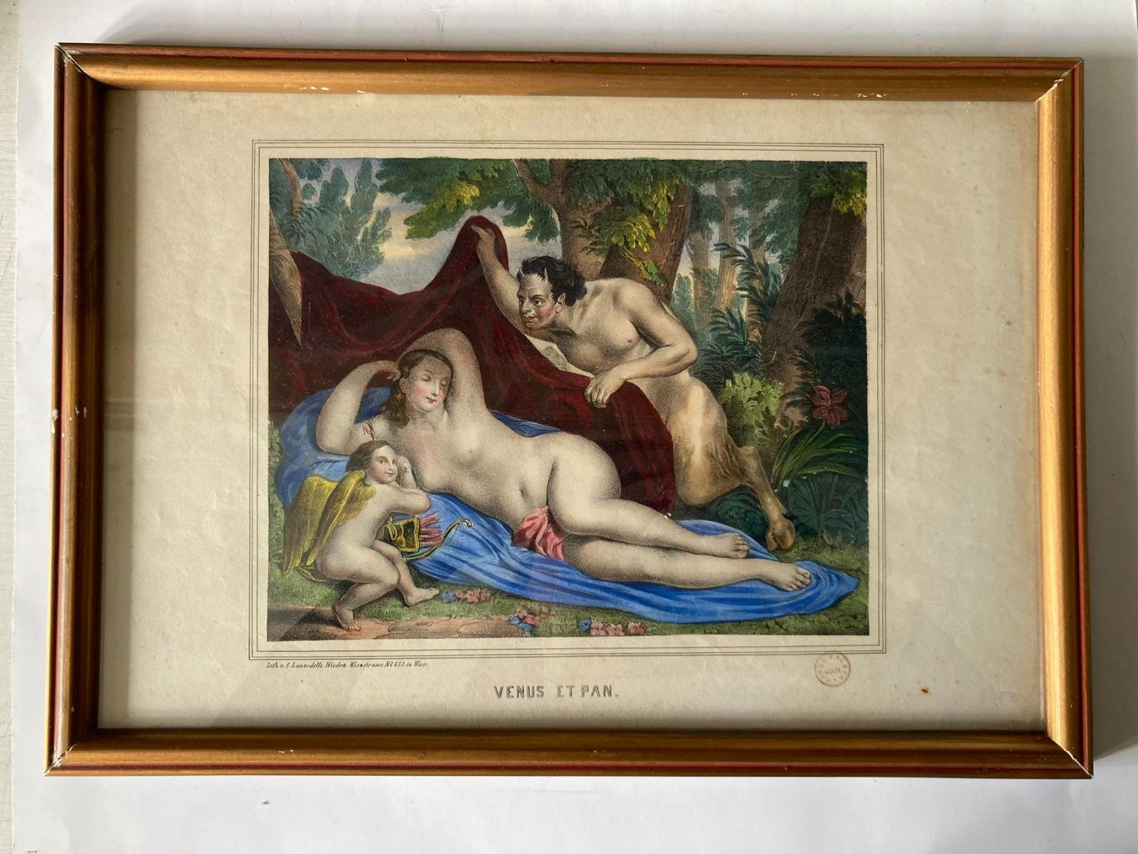 Obraz - Litografie - Lanzedelli - Venus Et Pan