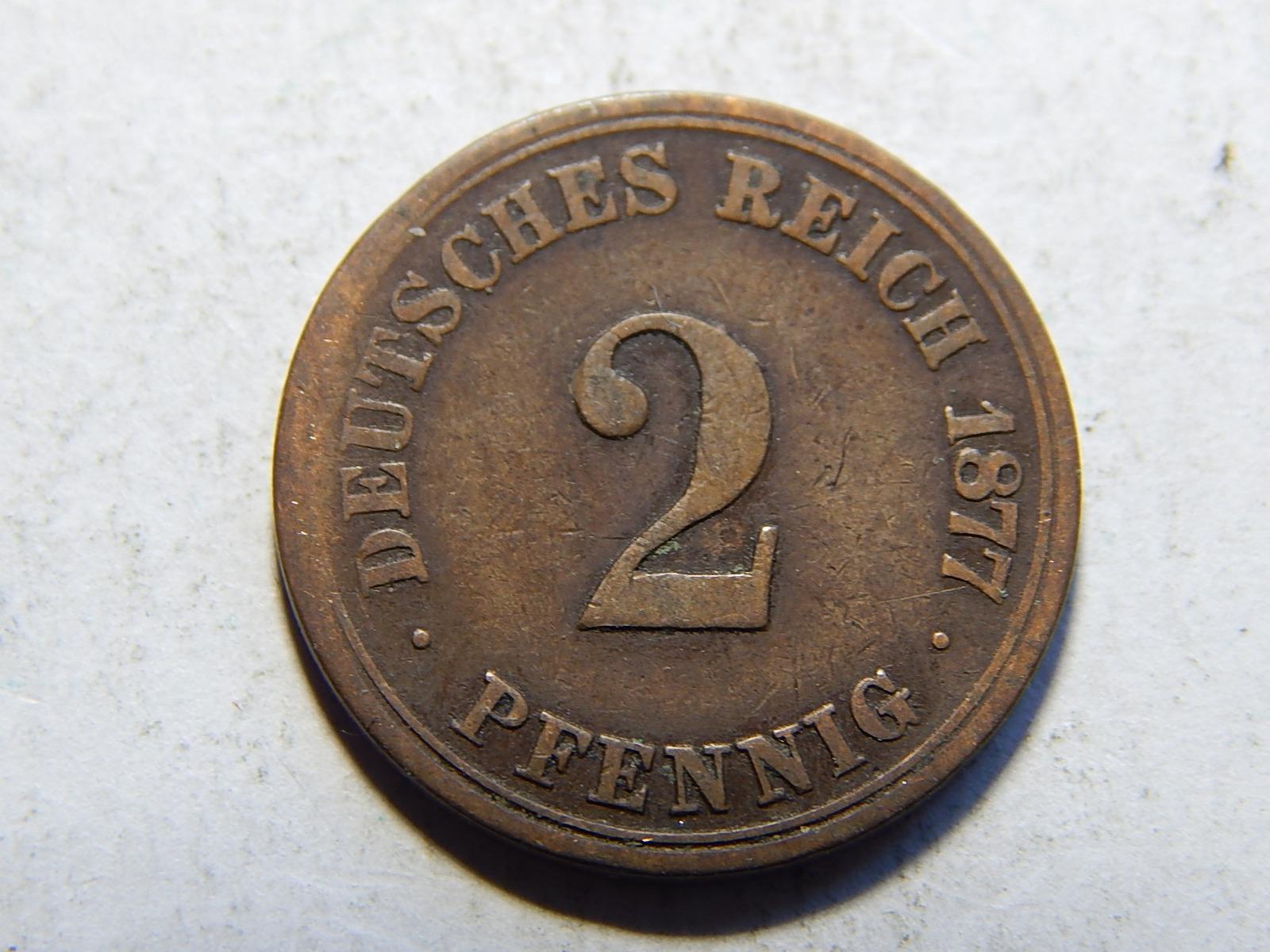 Germany Empire 2 Pfennig 1877 A VF č10200