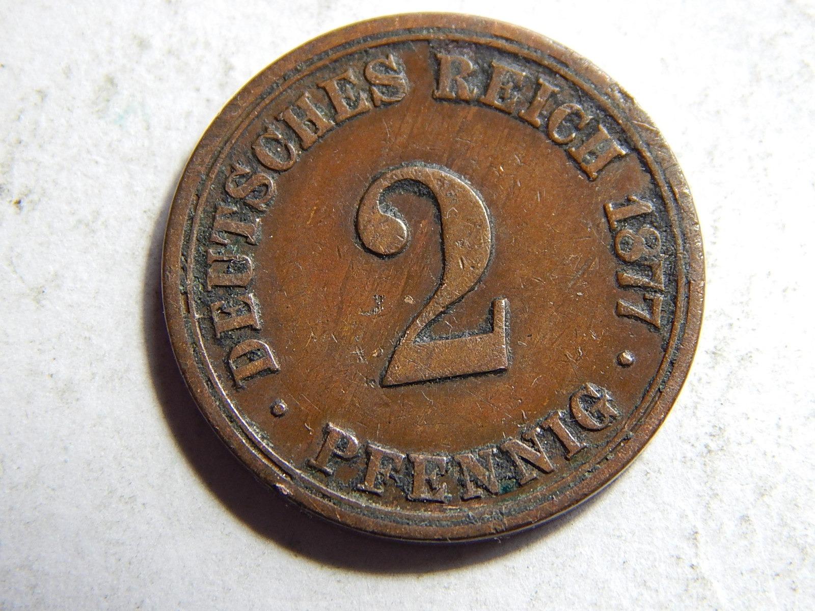 Germany Empire 2 Pfennig 1877 A VF č10385