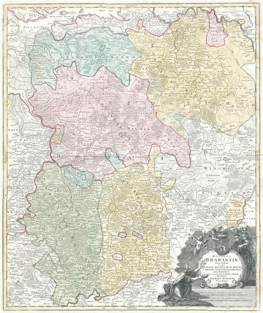 Lotter, Brabantiae, kolor. mědiryt,1760