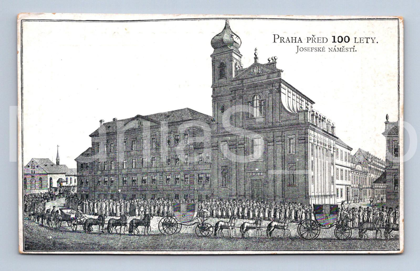Pohlednice PRAHA PŘED 100 LETY - kočáry (ST25506)