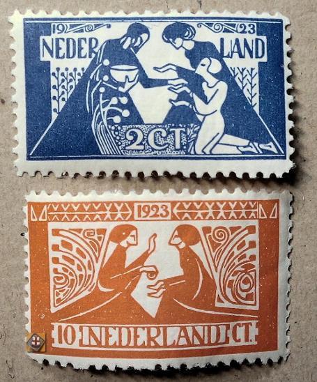 1923 Holandsko Mi.134-135 /*