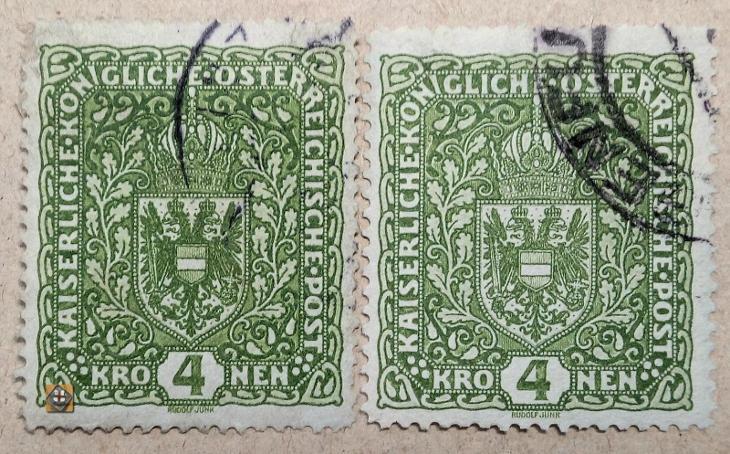 1917 Rakousko Mi.206 I+II /o