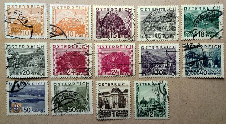 1929 Rakousko Mi.498-511 /o