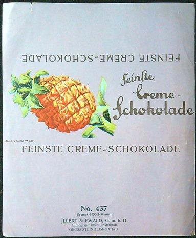 REKLAMA - FEINSTE CREME - SCHOKOLADE - JLLERT & EWALD (V)