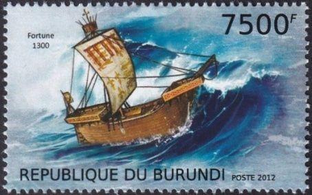 Burundi 2012 Středověká plachetnice Mi# 2862 1621