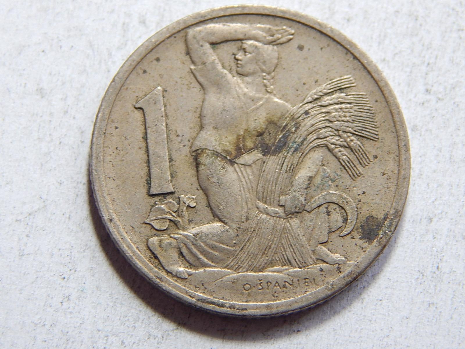 Československo 1 Koruna 1922 XF č36611