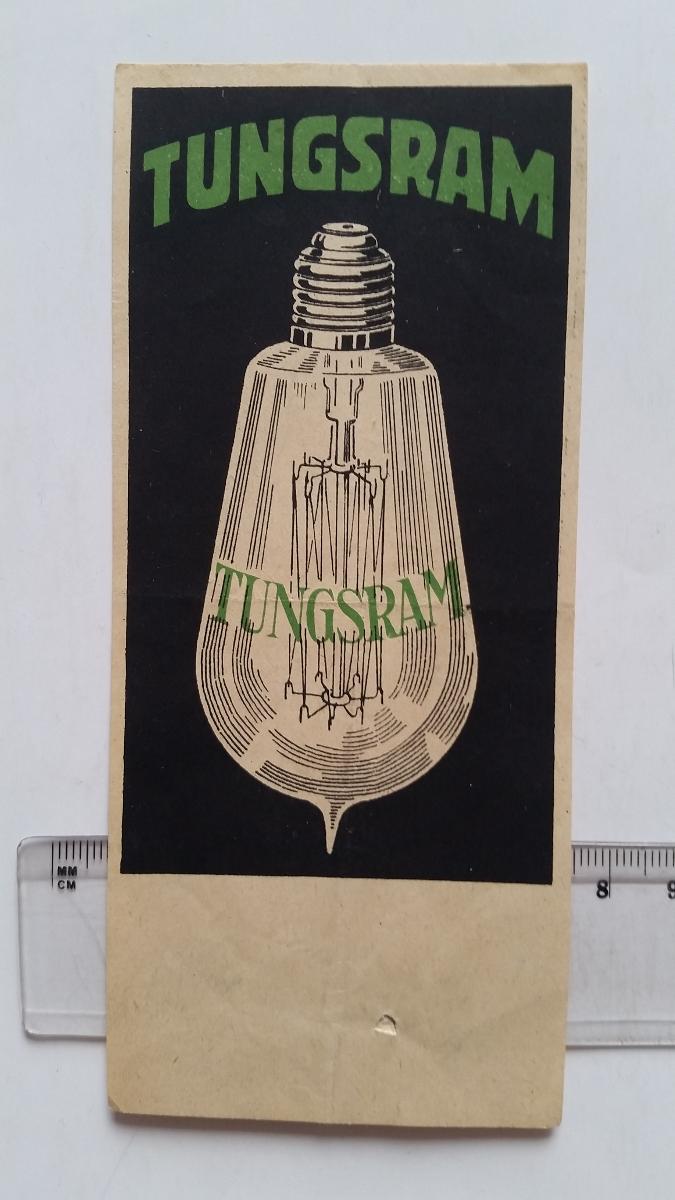 účtenka žárovka TUNGSRAM