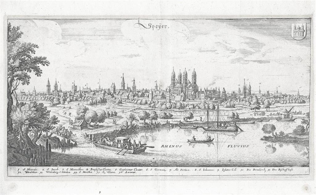SPEYER, Merian, mědiryt, 1640