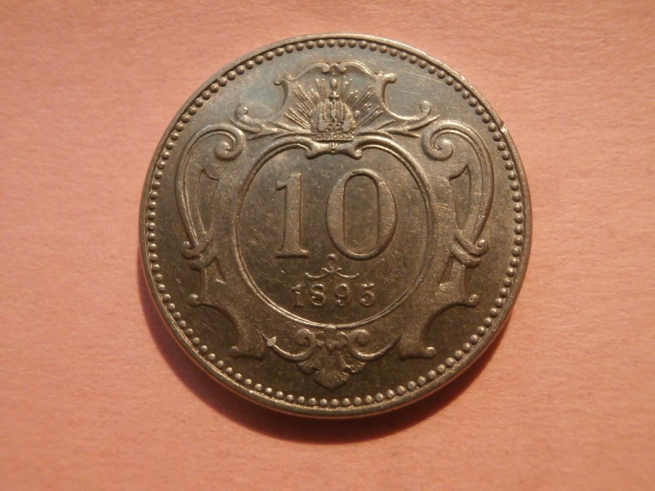 10 Haléř 1895 , STAV !!!