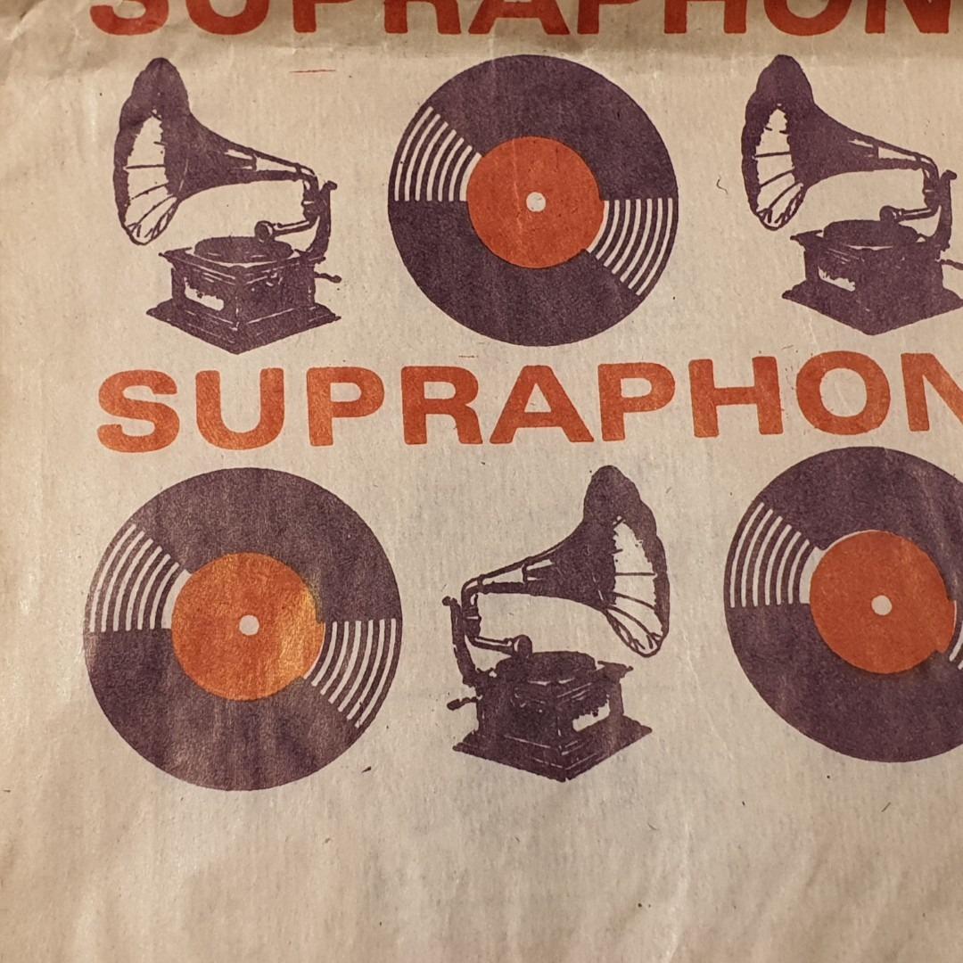 Staré RETRO pytlíky od gramodesek - SUPRAPHON - 4 kusy