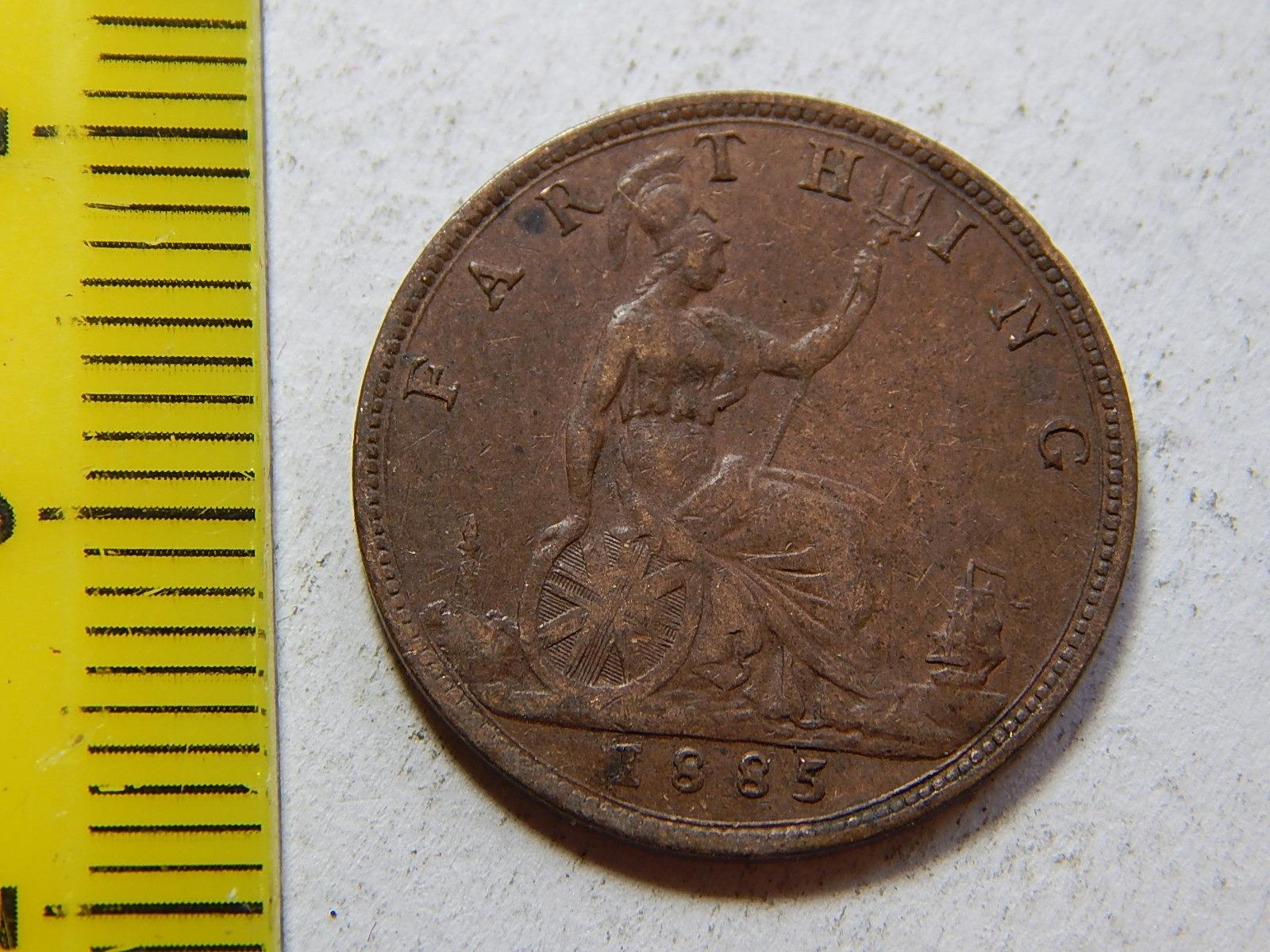 Anglie 1 Farthing 1885 XF č44722