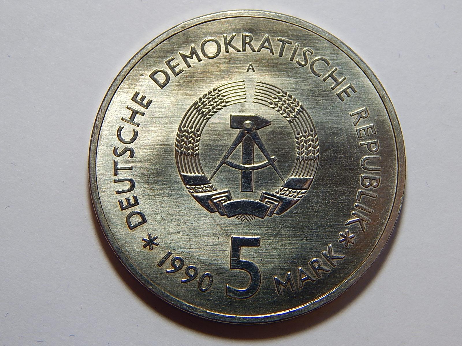 Německo DDR 5 Mark 1990 A Zeughaus UNC č29088