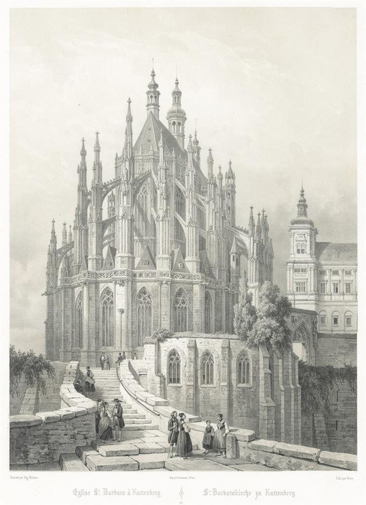 Kutná Hora, Chapuy, litografie, 1850