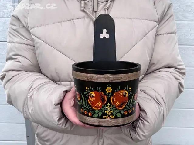 Ručně malovaný selský džběr
