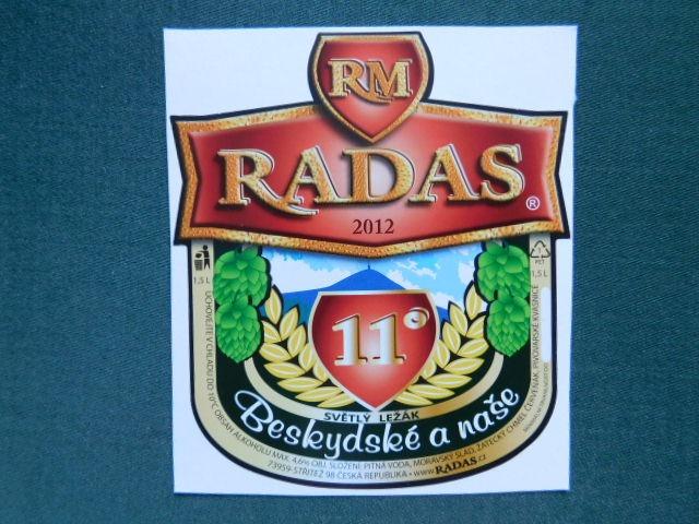 PE - Minipivovar - Radas - Střitež (samolepka-nalepena)